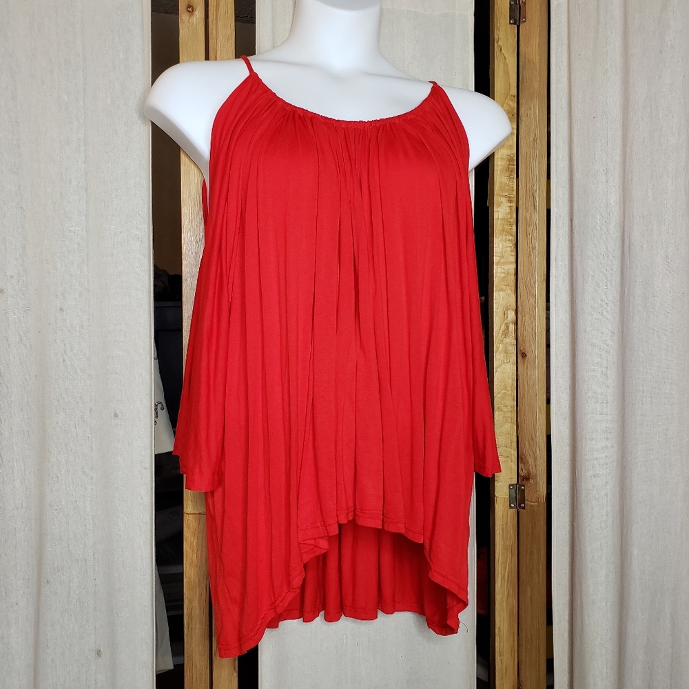 🏖 Batwing Cold Shoulder Top